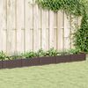 vidaXL Plantenbak met pinnen 362,5x42,5x28,5 cm polypropeen bruin