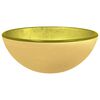 vidaXL Wasbak 30x12 cm gehard glas goudkleurig