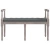 vidaXL Bankje 110x40x70 cm stof donkergrijs