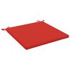 vidaXL Zitkussens SOEST 100% Polyester Rood 70 x 70 x 3 cm