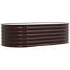 vidaXL Verhoogd bed Bruin 160 x 80 x 44 cm Staal