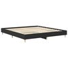 vidaXL Bedframe zonder matras 160x200 cm spaanplaat zwart