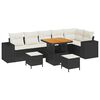 vidaXL Tuin Sofa Set 9 st Zwart poly rattan