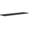 vidaXL Raamsokkel Zwart met Houten Structuur 120 x 45 x 4,5 cm PVC