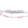vidaXL Bedframe zonder matras 140x190 cm stof taupe