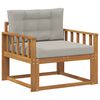 vidaXL Buiten Midden Sofa Naturel