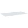 vidaXL Wandschappen 8 st 80x40x1,5 cm spaanplaat hoogglans wit
