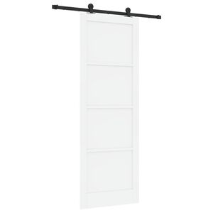 vidaXL Schuifdeur ORKDAL 83 x 232 cm Massief grenenhout Wit