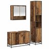 vidaXL Badkamermeubel Set 3 st Oud Hout Bewerkt hout
