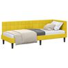vidaXL Hoekbedframe Geel 80 x 200 cm Fluweel