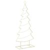 vidaXL Metalen kerstboom met standaard KUOPIO 180 cm Staal Goud