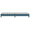 vidaXL Boxspring zonder matras fluweel donkerblauw 80x220 cm