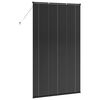 vidaXL Raamblind met gordijnen Zwart Aluminium