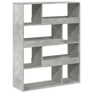vidaXL Boekenkast 100x33x125,5 cm bewerkt hout betongrijs