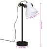 vidaXL Bureaulamp 25 W E27 15x15x55 cm wit
