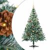 vidaXL Kunstkerstboom met 150 LED Groen 150 cm PVC en Staal