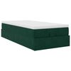 vidaXL Ottoman bed met matras 80x200cm fluweel donkergroen