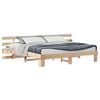 vidaXL Bedframe met hoofdeinde Bruin 180 x 200 cm Massief grenenhout