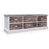 vidaXL Halbankje 115x30x40 cm hout bruin