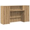 vidaXL Receptiebalie 180x50x103,5cm bewerkt hout artisanaal eikenkleur