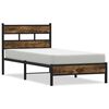 vidaXL Bedframe met hoofdbord zonder matras sonoma eiken 100x200 cm