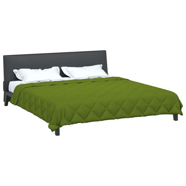 vidaXL Vol jaar dekbed Groen 220 x 240 cm Microfiber