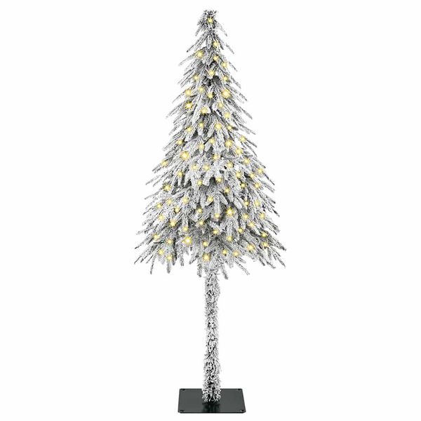 vidaXL Kerstboom met 150 LED met standaard Wit 150 cm PE en staal