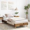 vidaXL Bedframe zonder matras 75x190 cm bewerkt hout oud hout
