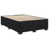 vidaXL Boxspring met matras fluweel zwart 160x200 cm