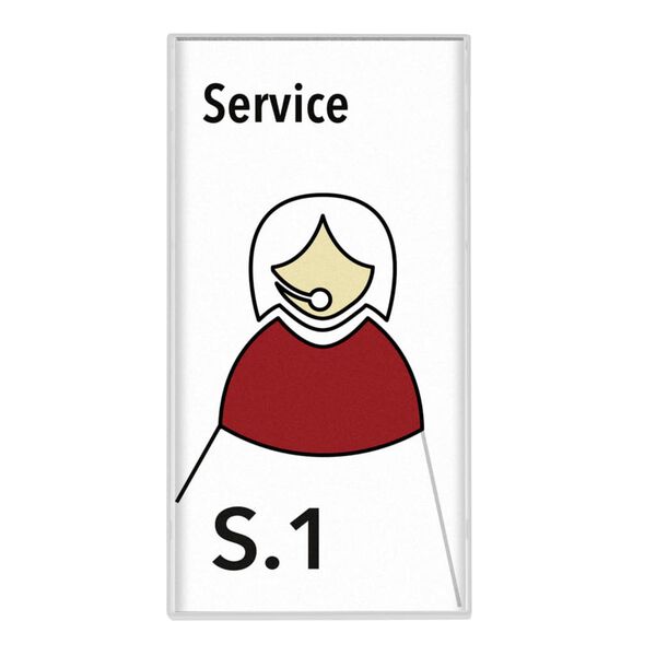 MOEDEL Deurbordje 5 st Kairo 7,5x14,9x1 cm wit