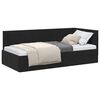 vidaXL Hoekbedframe met hoofdeinde Zwart 90 cm x 200 cm Fluweel