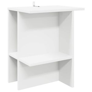 vidaXL Salontafel Wit 40 x 30 x 49 cm Bewerkt hout