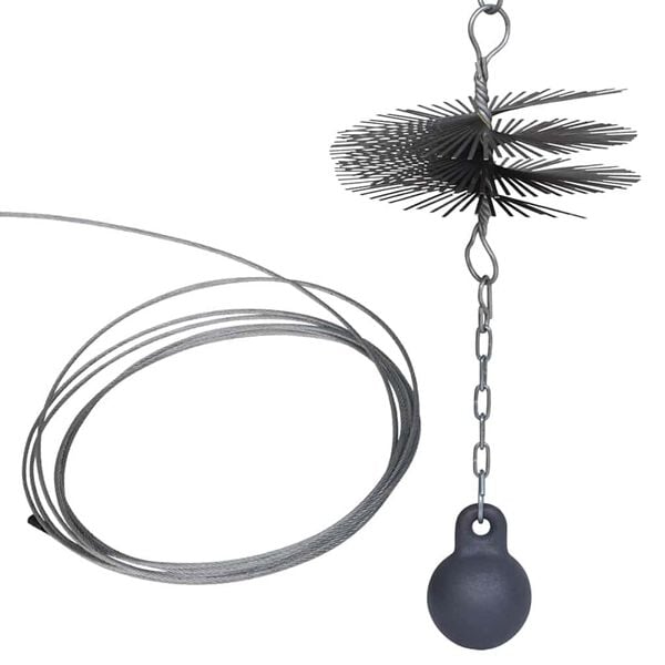 Schoorsteenveegborstel rond &Oslash; 20 cm