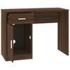 vidaXL Bureau met kast en lade 100x40x73 cm bewerkt hout bruineiken