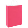 vidaXL Papieren zakken 50 st met hengsels 32x12x42 cm roze