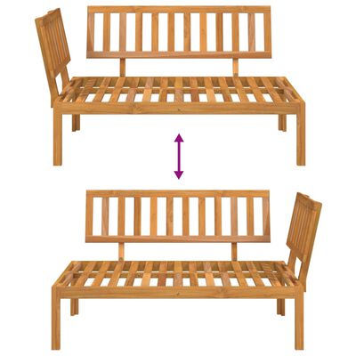 vidaXL Tuinhoekbank pallet massief acaciahout