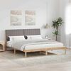 vidaXL Bedframe met hoofdeinde Bruin 180 x 200 cm Massief grenenhout
