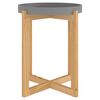 vidaXL Salontafel 41x41x48,5 cm bewerkt hout en grenenhout grijs