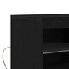 vidaXL LED Sideboard Zwart 81 x 37 x 66,5 cm Bewerkt hout