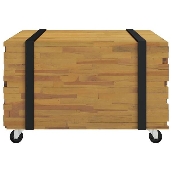 vidaXL Salontafel Bruin 60 x 60 x 38 cm Massief Teakhout