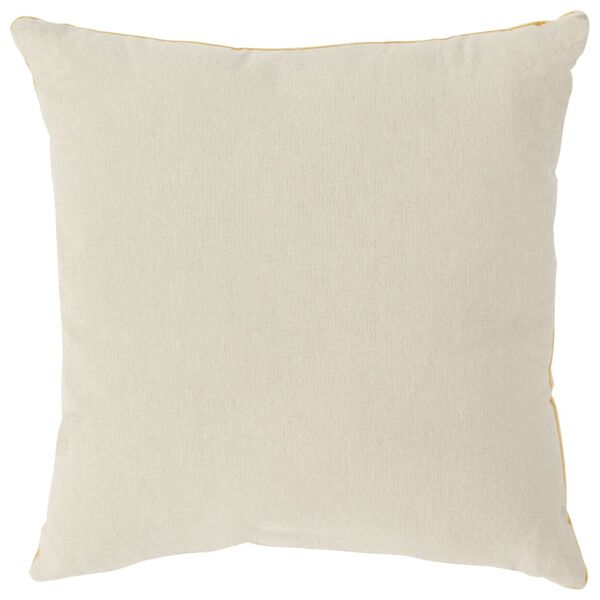 vidaXL Kussens 2 st 45x45 cm katoenfluweel geel