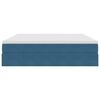 vidaXL Opbergbed met matras Donkerblauw 180 x 200 cm Fluweel