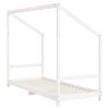 vidaXL Kinderbedframe 80x200 cm massief grenenhout wit