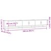 vidaXL Tv-meubel 240x35x41 cm bewerkt hout gerookt eikenkleurig