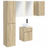 vidaXL Badkamerkastenset 5 pcs Sonoma Eiken 43 x 11,5 x 60,5 cm