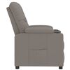 vidaXL Fauteuil verstelbaar stof taupe