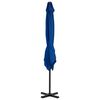 vidaXL Zweefparasol met aluminium paal 250x250 cm azuurblauw