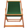 vidaXL Strandstoelen 2 st inklapbaar stof groen