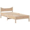 vidaXL Bedframe met hoofdbord massief grenenhout 90x200 cm