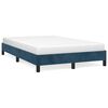 vidaXL Bedframe zonder matras 120x200 cm fluweel donkerblauw